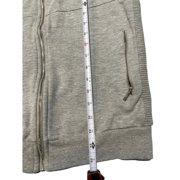 ZARA FULL ZIP GREY HOODED SWEATER SIZE LARGE WOMAN'S | N1 - Picture 5 of 7